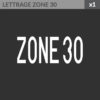 Lettrage zone 30 - Marquage thermocollé PREMARK™