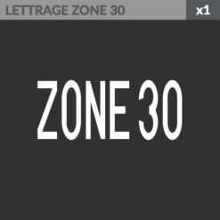 Lettrage zone 30 - Marquage thermocollé PREMARK™