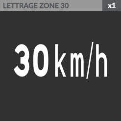 Lettrage 30km/h
