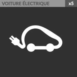 Pictogramme voiture électrique - Marquage thermocollé